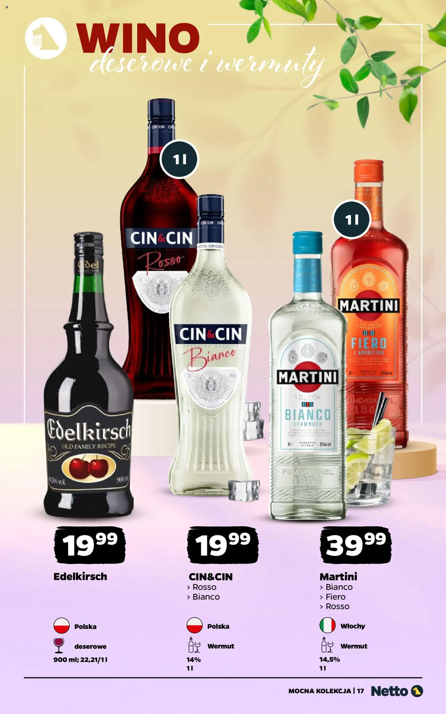 Netto gazetka - Wina od 08.06.2026 | Strona: 17 | Produkty: Martini, Wino
