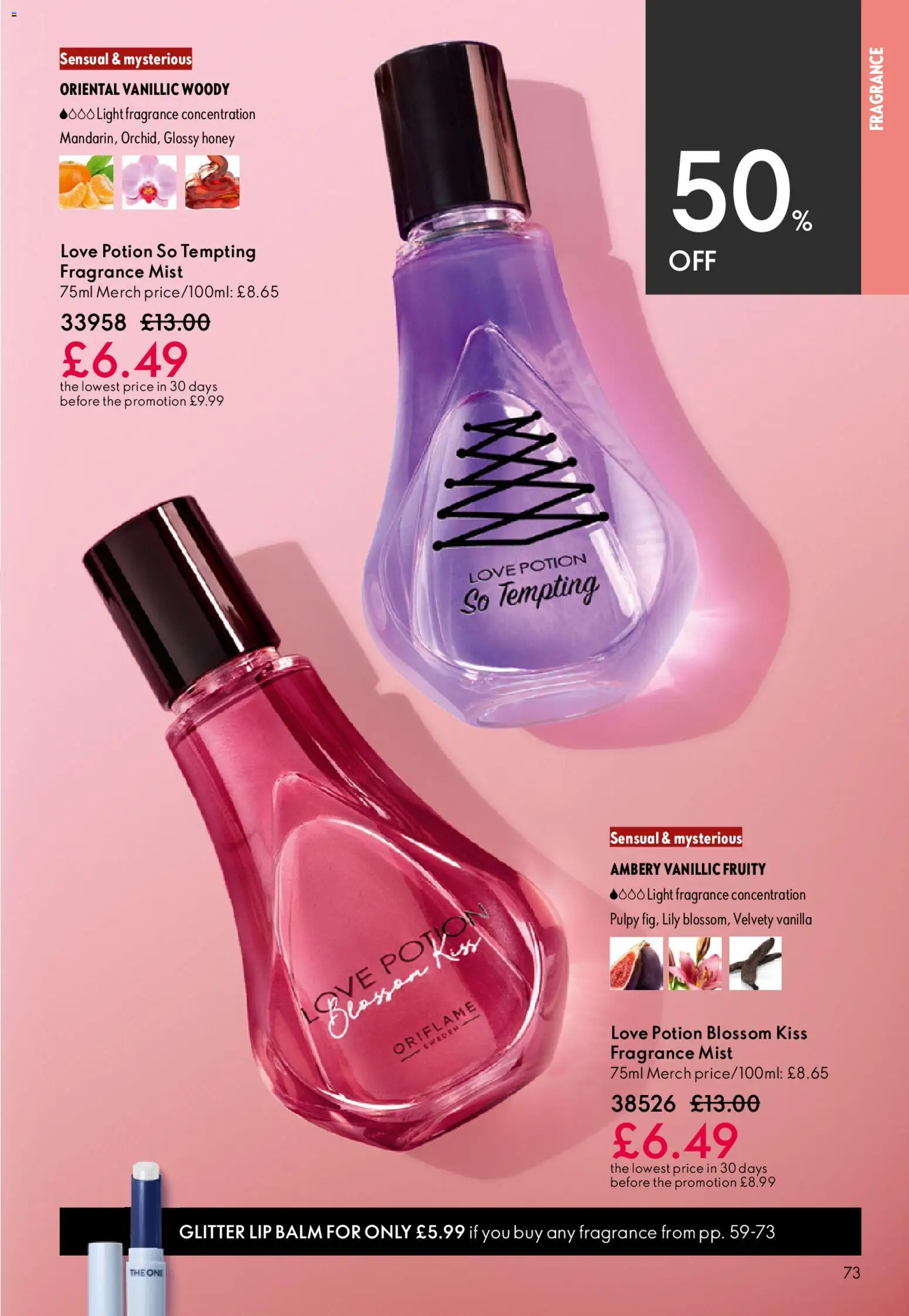 {H1} | Page: 73 | Products: Fragrance, Honey, Vanilla