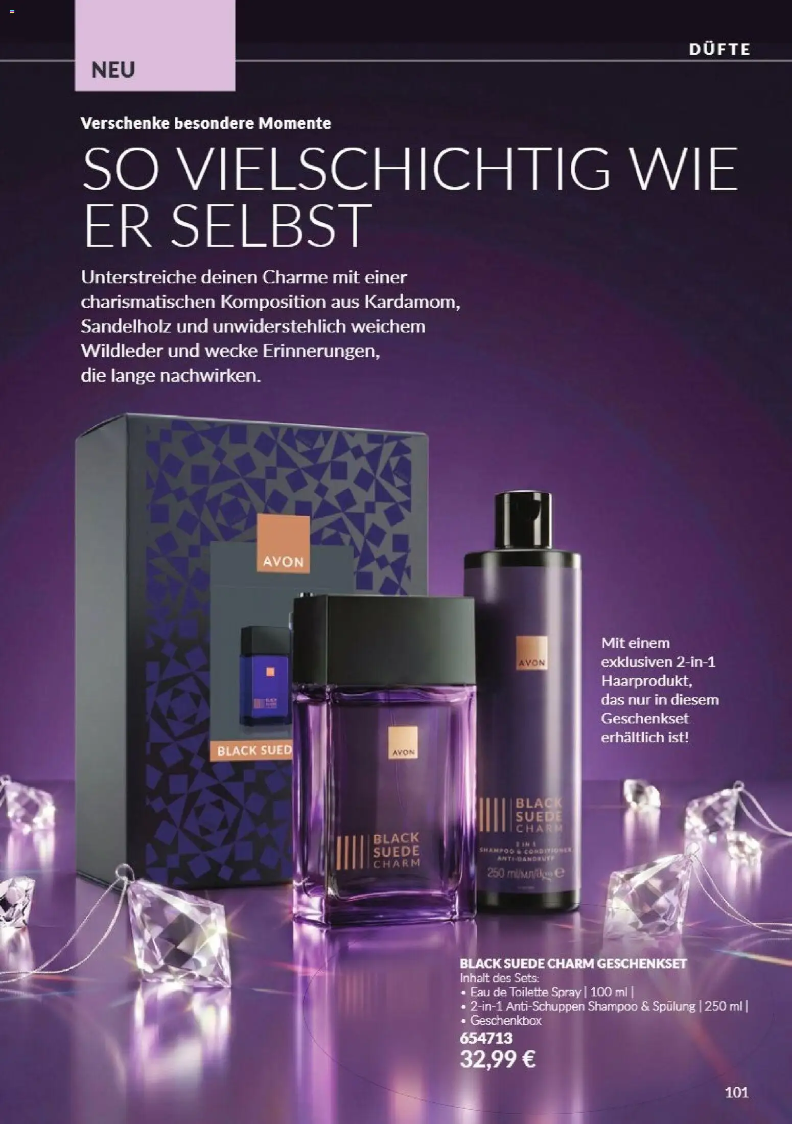 AVON Katalog Oktober 2026 – gültig ab 01.10.2026 | Seite: 101 | Produkte: Toilette, Eau de Toilette, Shampoo, Spülung