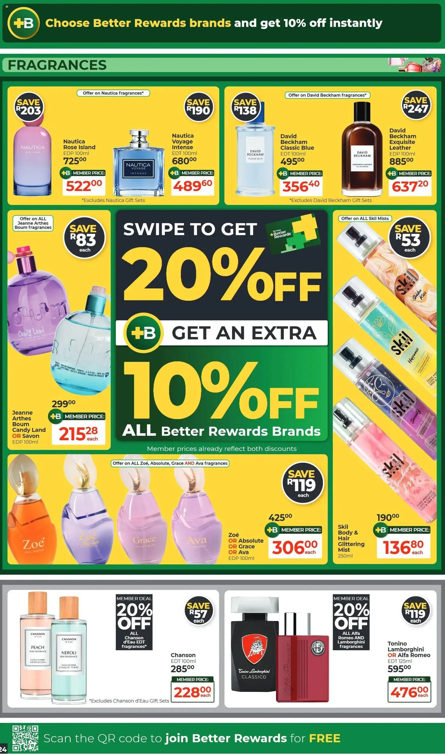 New Dis-Chem catalogue – valid from 20/10/2026 | Page: 24 | Products: Fragrance, Peach