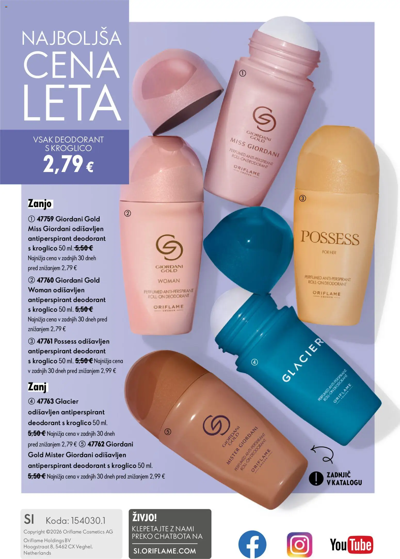 Novi Oriflame katalog ponudbe – veljaven od 05.08.2026 | Stran: 148