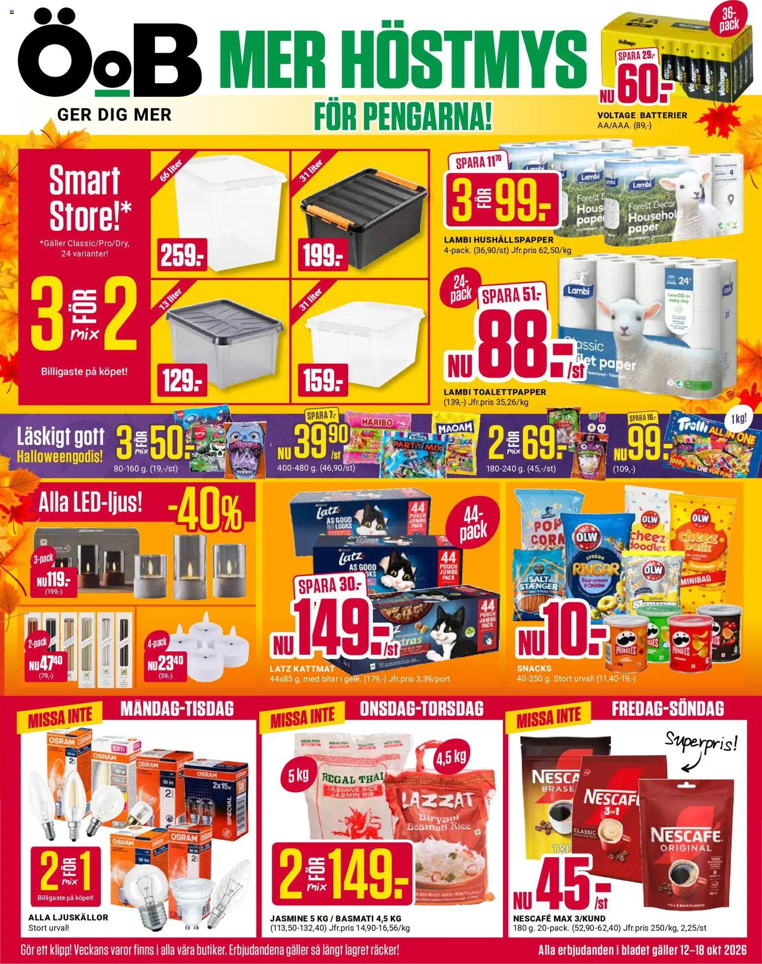 ÖoB reklamblad aktuell från 12/10/2026 | Sida: 1