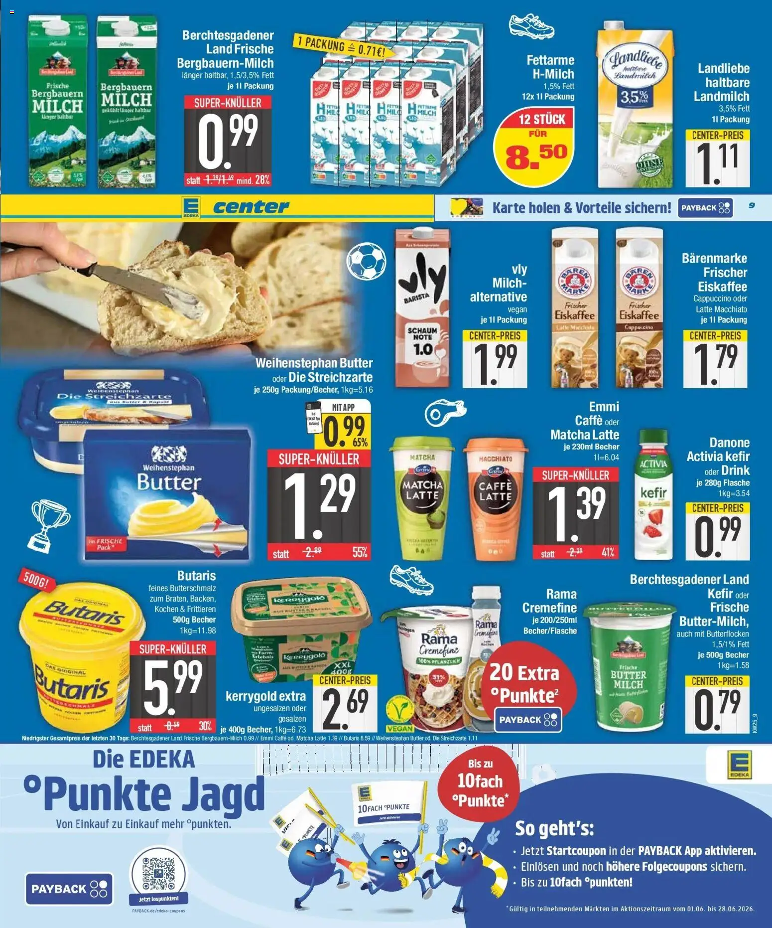 Edeka prospekt Niederwinkling – gültig ab 14.06.2026 | Seite: 9 | Produkte: Butterschmalz, Rama, Milch, Weihenstephan butter