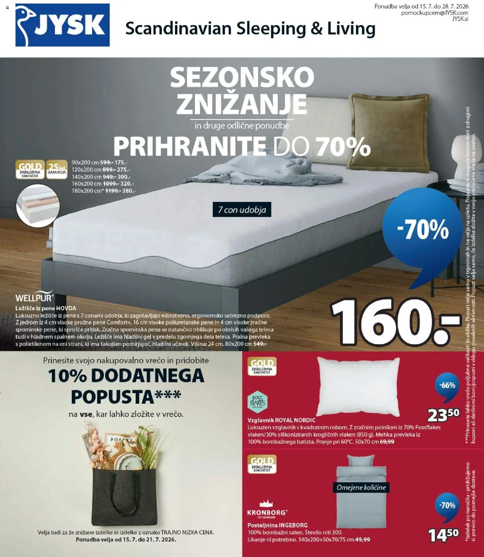 Novi JYSK katalog ponudbe – veljaven od 15.07.2026 | Stran: 1