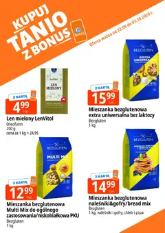 Pogląd oferty "E.Leclerc gazetka - Kupuj Tanio Z Bonus" - ważna od 22.09.2026 | Strona: 16 | Produkty: Karta, Bez laktozy, Len mielony, Naleśniki