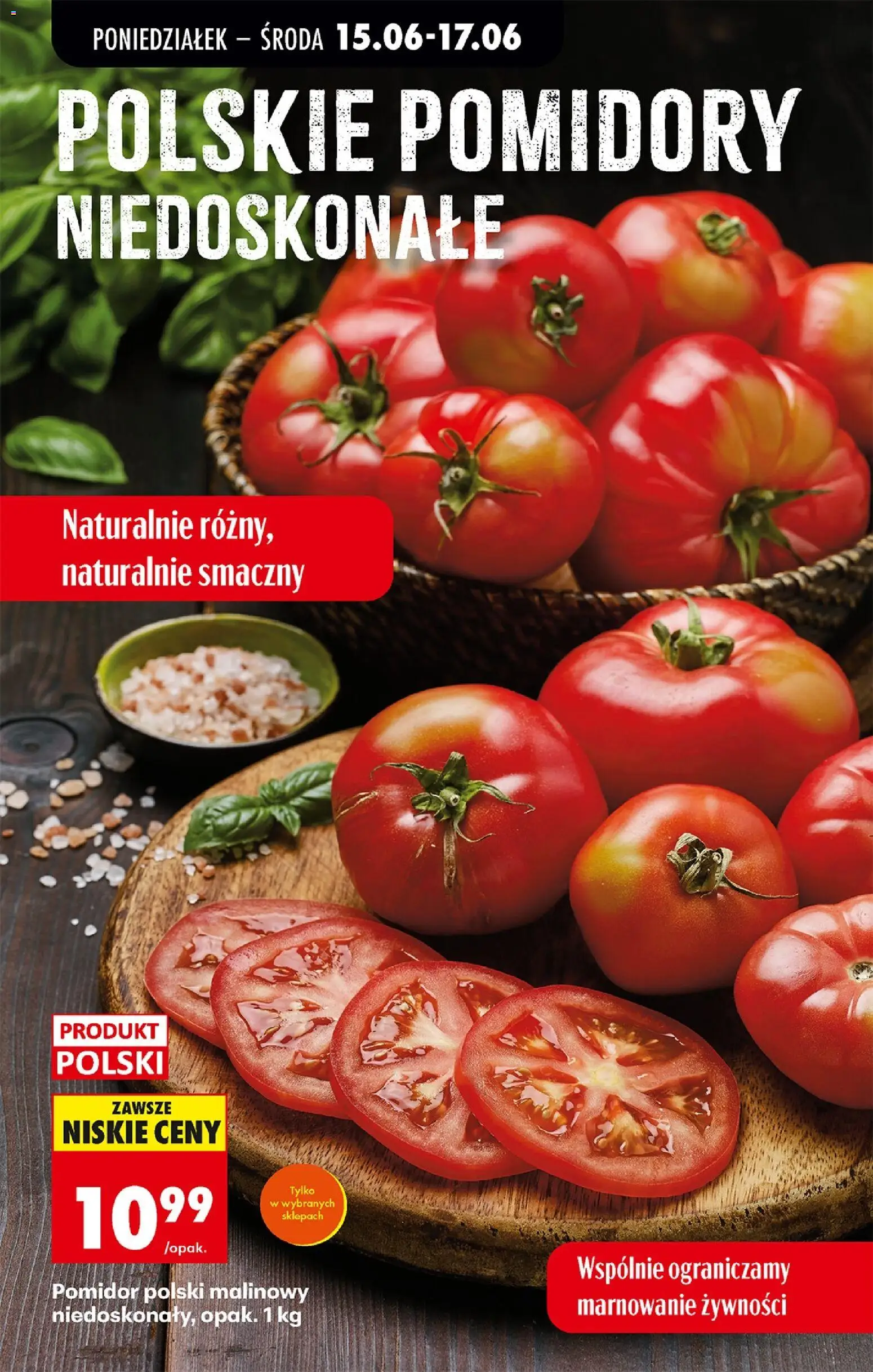 Biedronka gazetka od poniedziałku od 15.06.2026 | Strona: 32 | Produkty: Pomidory