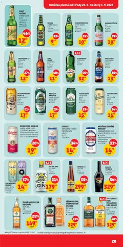 Náhled letáku KRUŠOVICE HOŘKÉ, NEALKO*, nealkoholické pivo, plech | 0,5 l, KRUŠOVICE HOŘKÉ NEALKO* nealkoholické pivo plech | 0,5 l od 26.08.2026 | Strana: 20