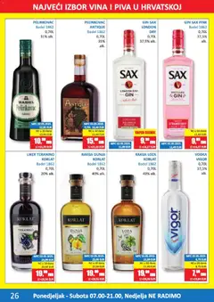 Vrutak Katalog - Pregled kataloga iz trgovine Vrutak, vrijedi od 11.05.2026 | Stranica: 26 | Proizvodi: Gin, Liker, Teranino, Vodka