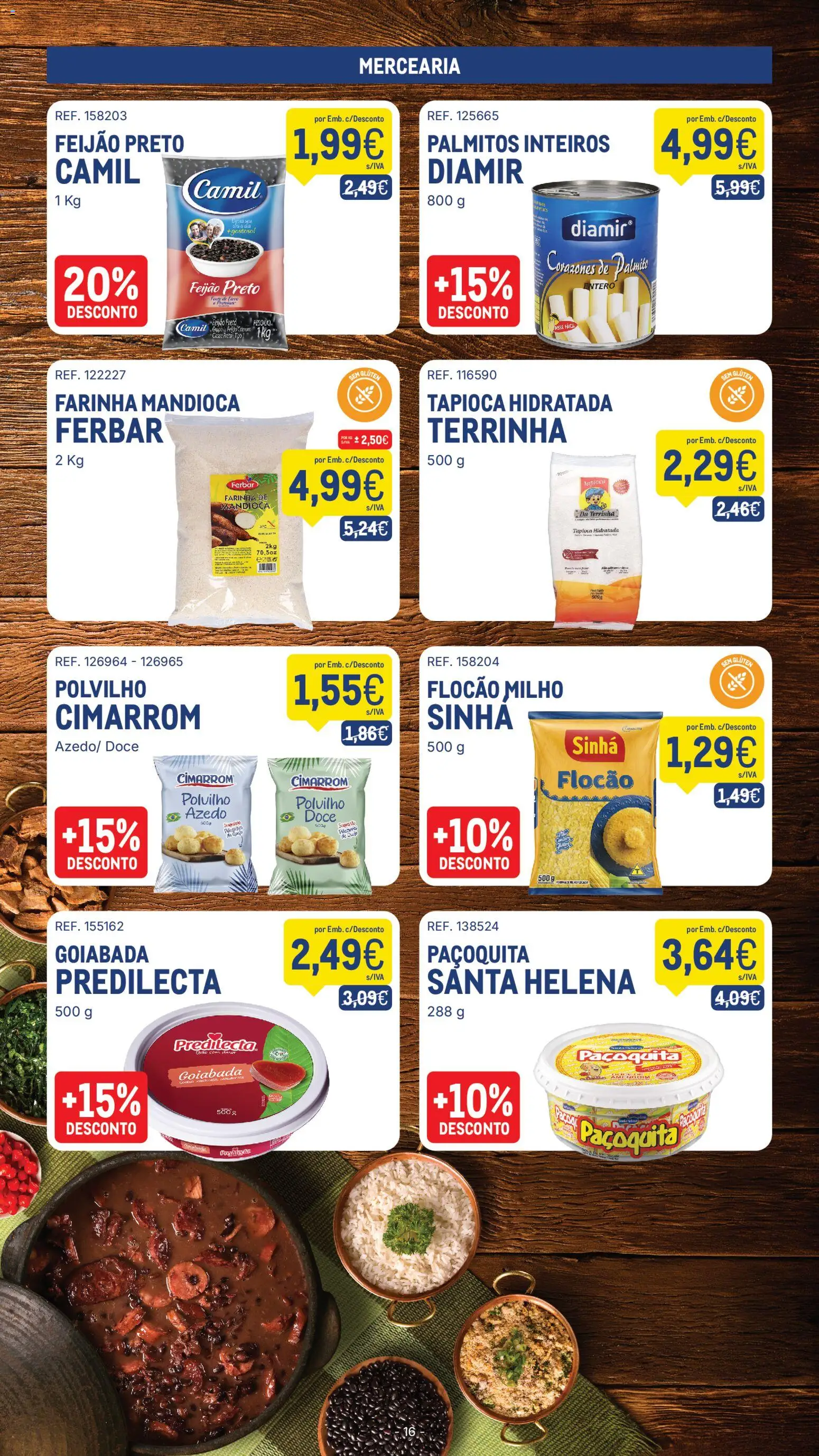 Makro folheto │ válido de 18/08/2026 | Página: 16 | Produtos: Mercearia, Feijão, Milho, Farinha