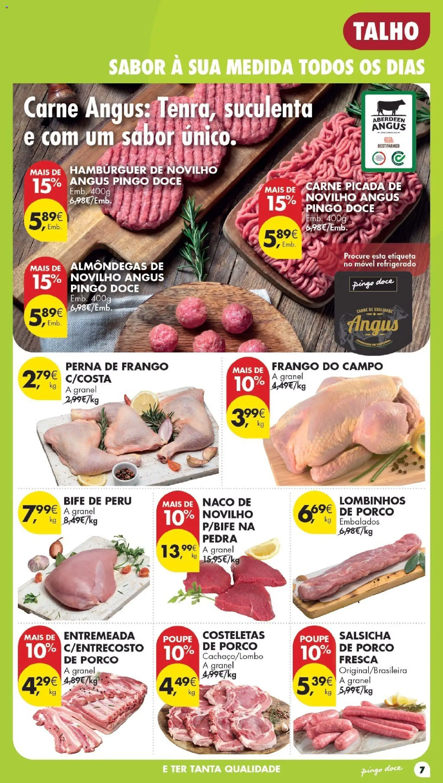 Pingo Doce Poupe Esta Semana Madeira │ válido de 11/08/2026 | Página: 7 | Produtos: Frango, Hambúrguer, Carne picada, Carne