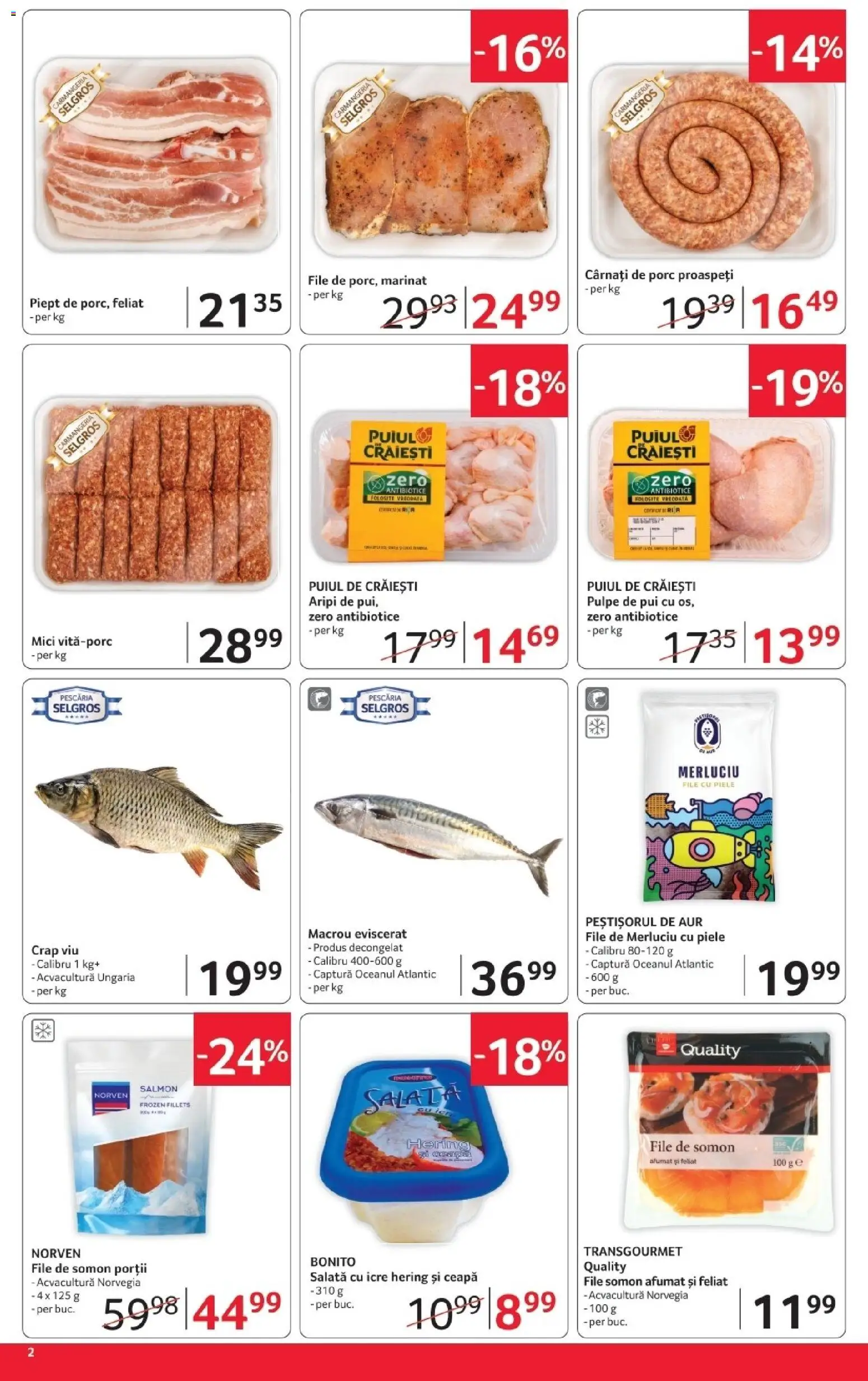 Noul catalog Selgros – valabil de la 17.04.2026 | Pagină: 2 | Produse: Hacıyatmaz Kedi Oyuncağı, Mici, Ceapă, Cârnați