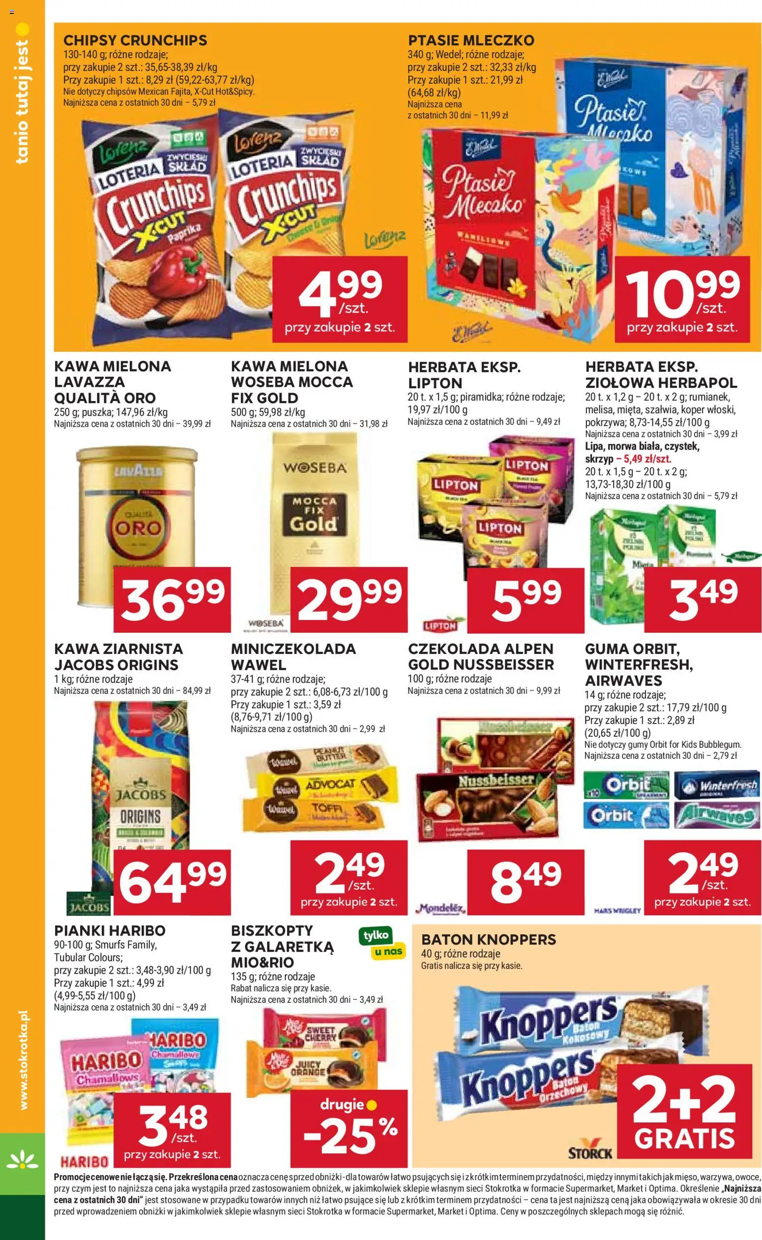 Stokrotka gazetka od 11.06.2026 | Strona: 30 | Produkty: Chipsy, Stokrotka, Kawa ziarnista, Baton