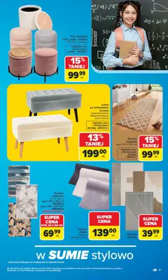 Pogląd oferty "Carrefour gazetka - Szkoła nowy sezon" - ważna od 27.07.2026 | Strona: 61 | Produkty: Dywan