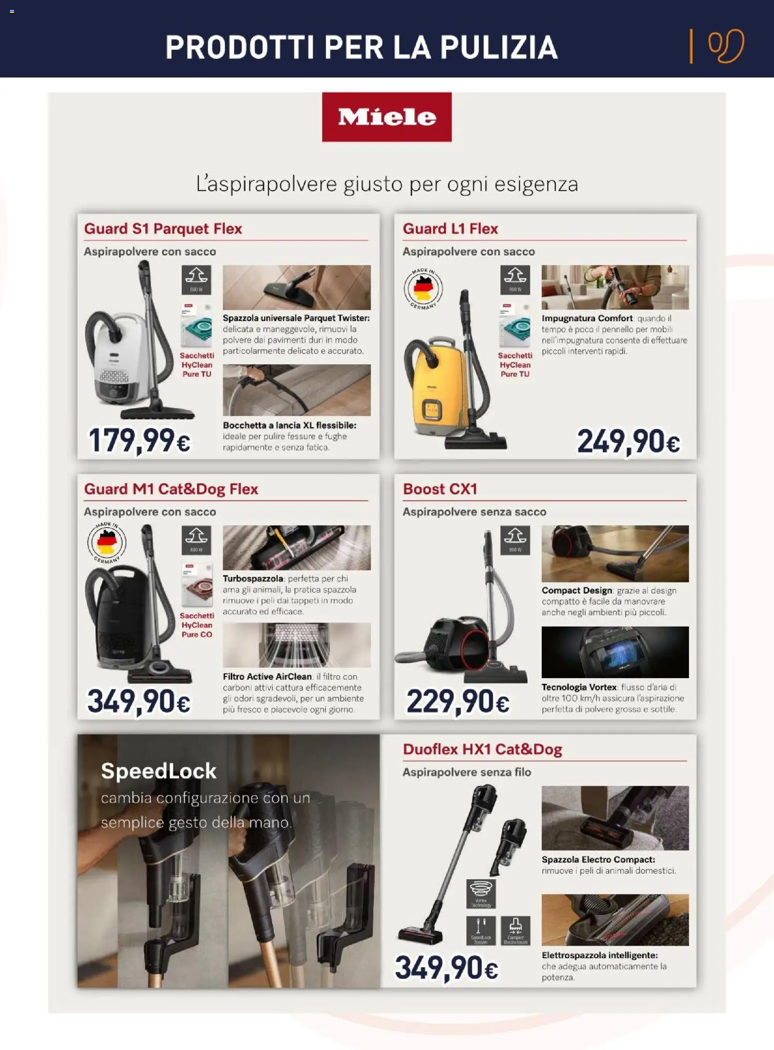 Nuovo Unieuro volantino Piccoli elettrodomestici dal 12/10/2026 > offerte anteprima 🛍️ | Pagina: 19 | Prodotti: Prodotti per la pulizia, Pennello, Aspirapolvere, Aspirapolvere senza sacco