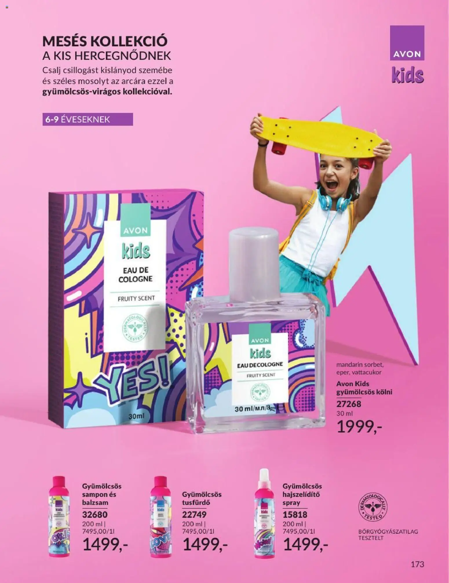 Avon akciós ujság - amely érvényes a következő dátumtól: 2026.09.01. | Oldal: 175 | Termékek: Sampon, Vattacukor, Tusfürdő, Mandarin