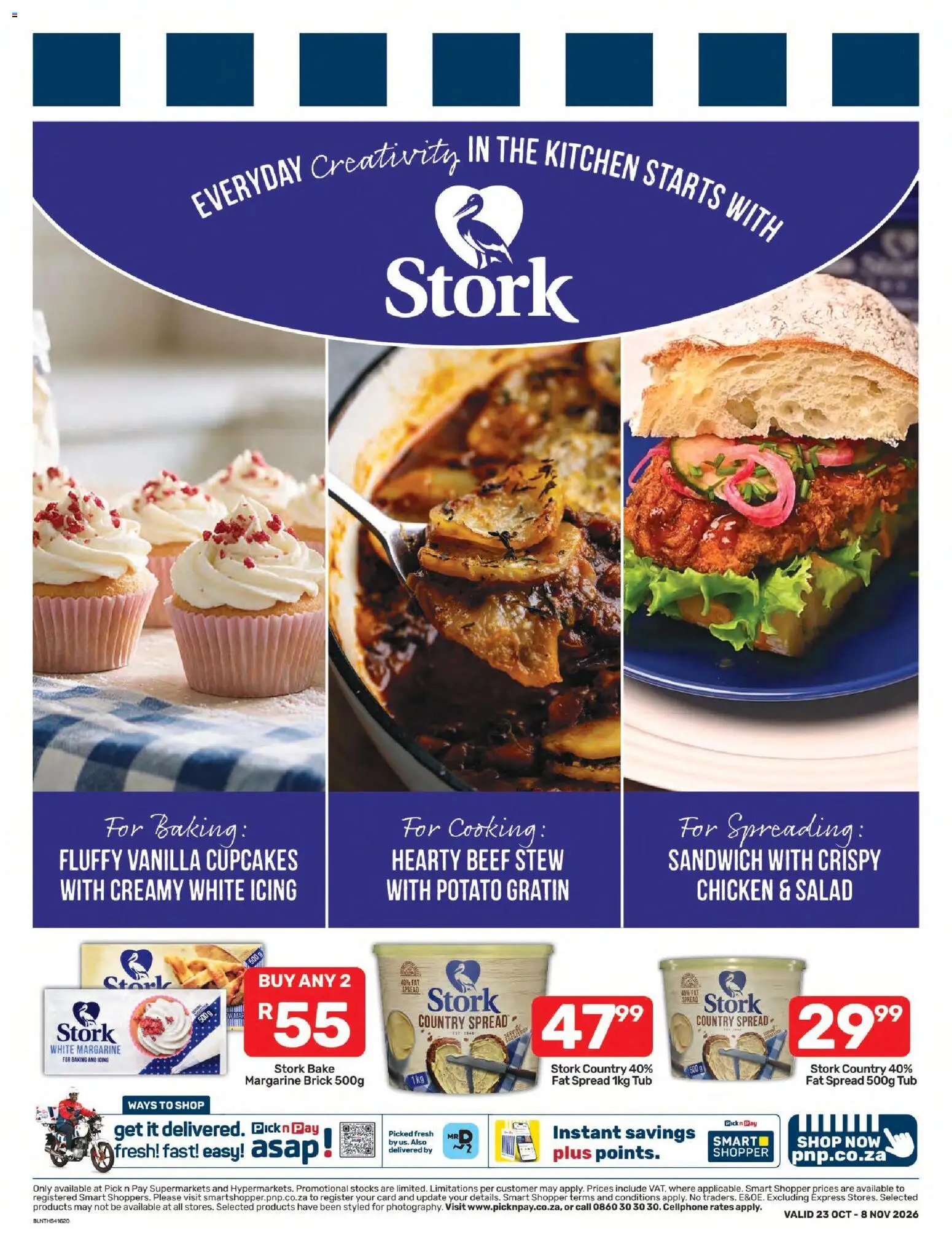 New Pick n Pay catalogue – valid from 23/10/2026 | Page: 13 | Products: Chicken, Beef, Salad, Fat spread