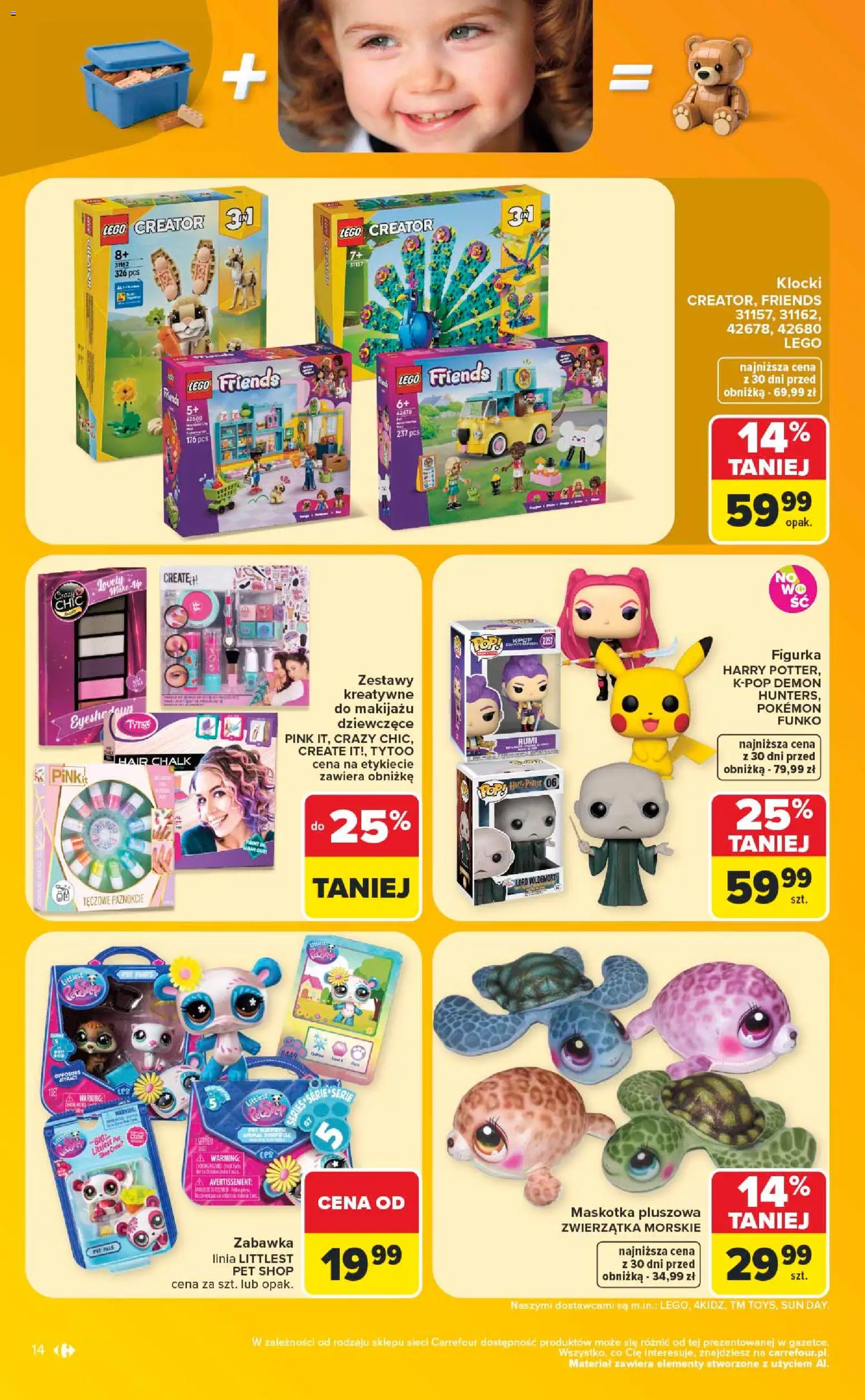 Carrefour gazetka - Same okazje od 13.07.2026 | Strona: 14 | Produkty: Lego