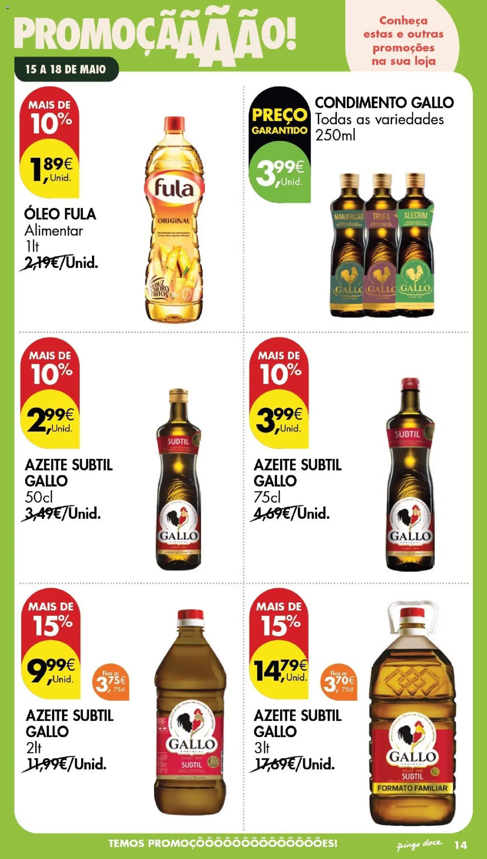 Pingo Doce Poupe este Fim de Semana │ válido de 15.05.2026 | Página: 13 | Produtos: Azeite, Óleo
