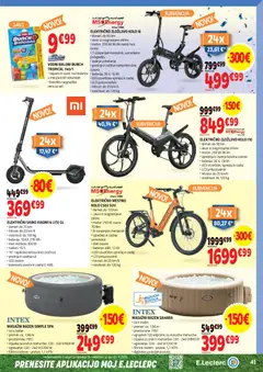 E.leclerc katalog akcije – veljaven od 03.06.2026 | Stran: 41 | Izdelki: Baterija, Bazen, Črpalka, Masažni bazen