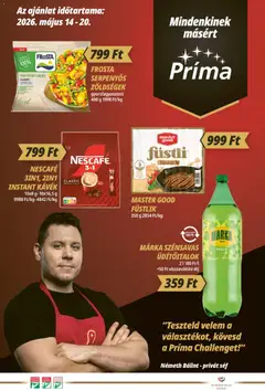 CBA Príma akciós újság - amely érvényes a következő dátumtól: 14.05.2026