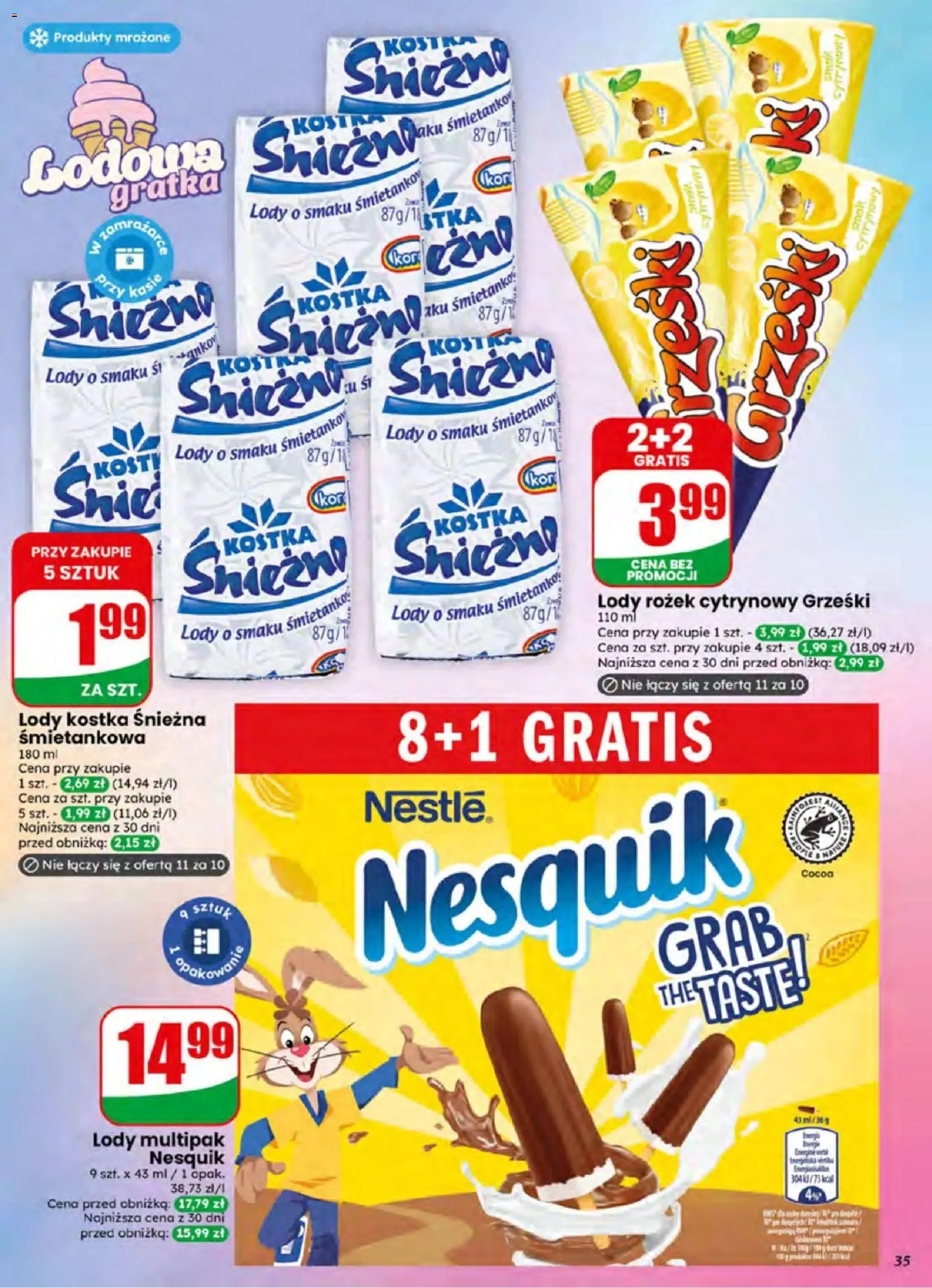 Dino gazetka od 24.06.2026 | Strona: 35 | Produkty: Lody