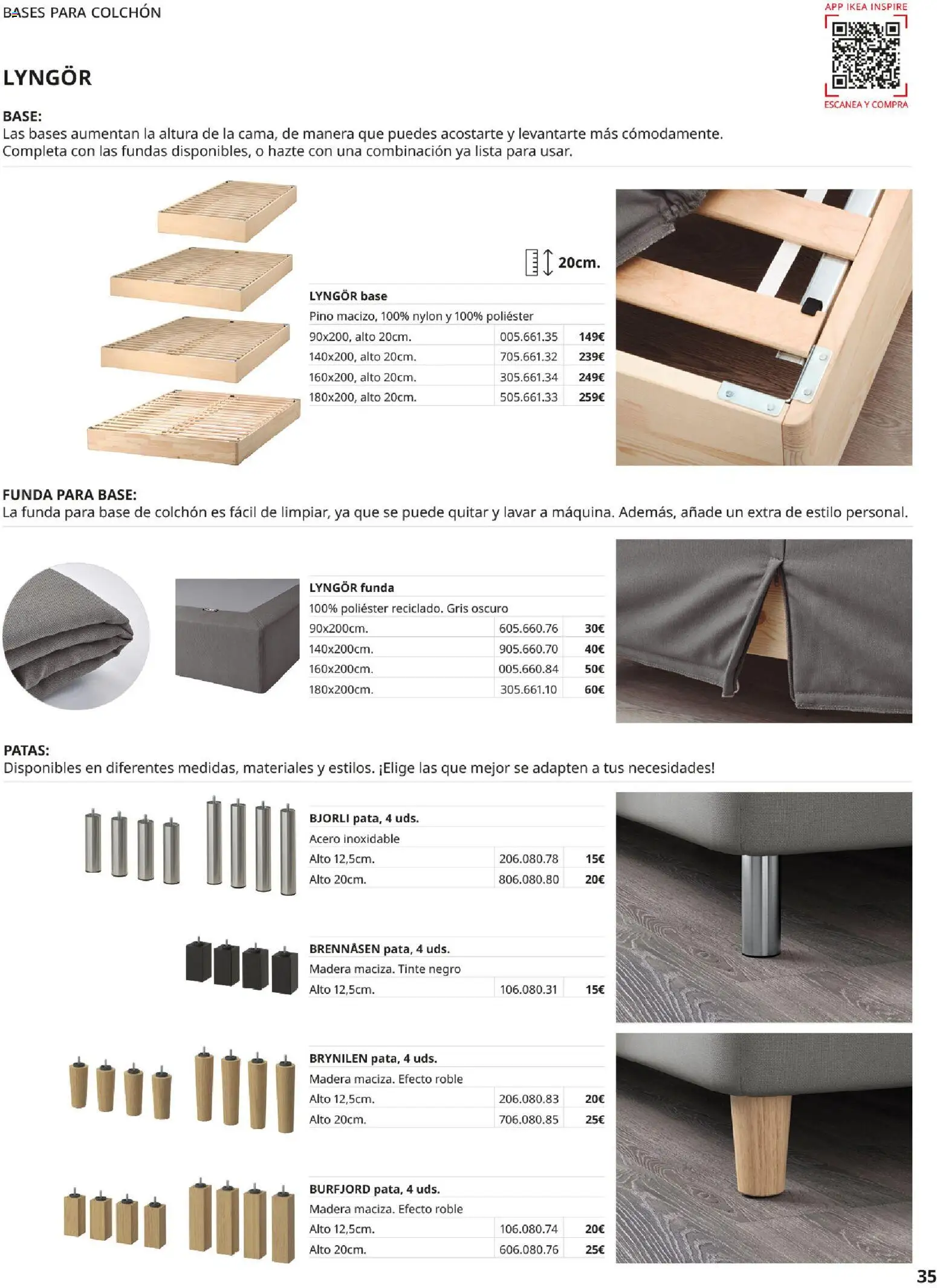 IKEA - Confort │ válido desde el 01/09/2026 | Página: 35 | Productos: Tinte, Colchon, Funda