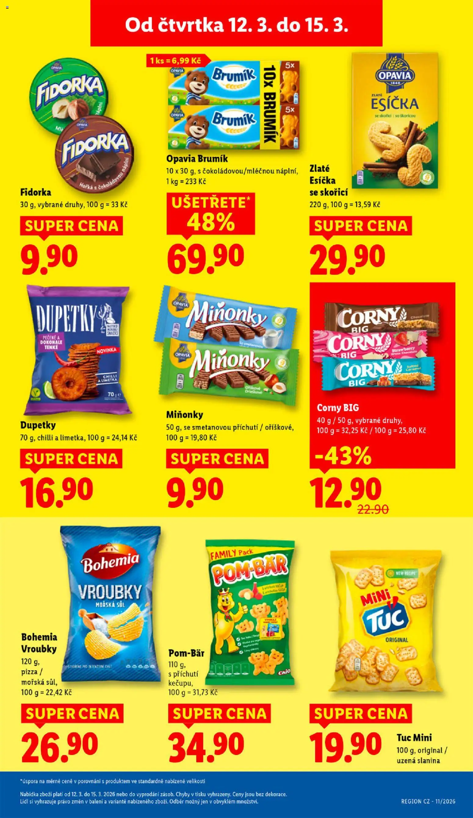 Lidl leták od 12.03.2026 | Strana: 23 | Produkty: Pizza, Dupetky, Esíčka, Fidorka