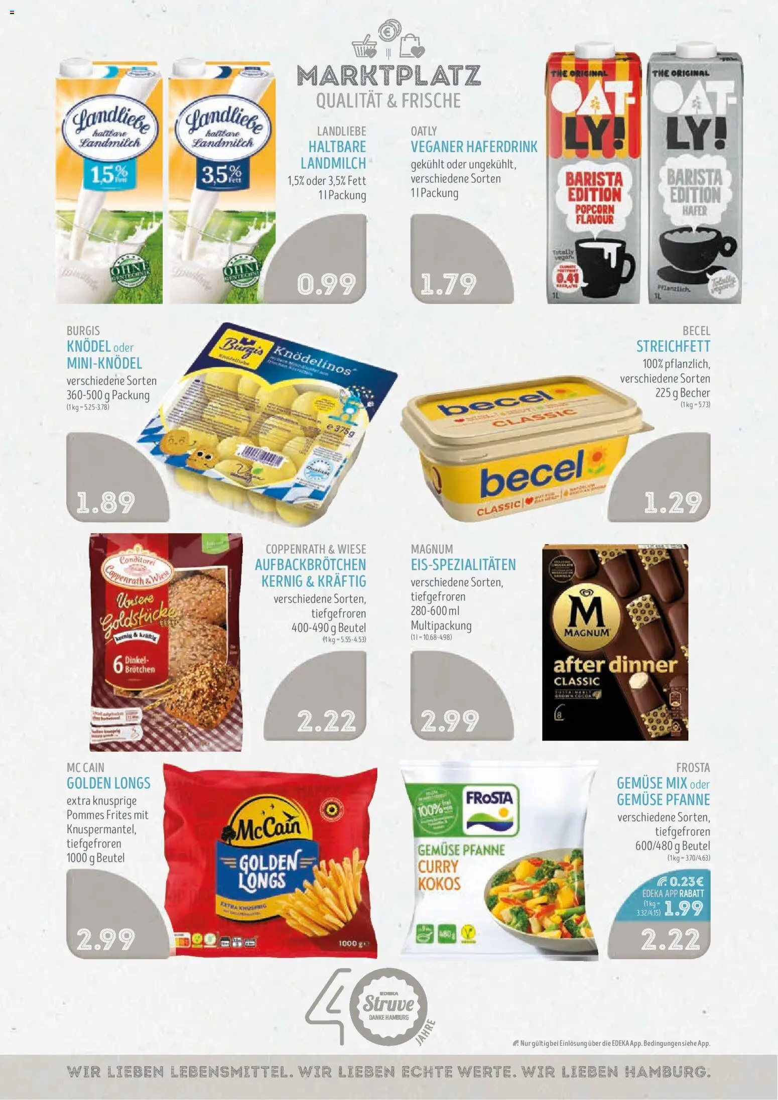 Edeka Struve Prospekt – gültig ab 01.06.2026 | Seite: 9 | Produkte: Pommes, Frosta, Haferdrink, Gemüse
