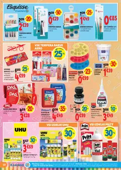 E.leclerc katalog akcije – veljaven od 29.07.2026 | Stran: 10 | Izdelki: Kos, Copic, Lepilo, Barva