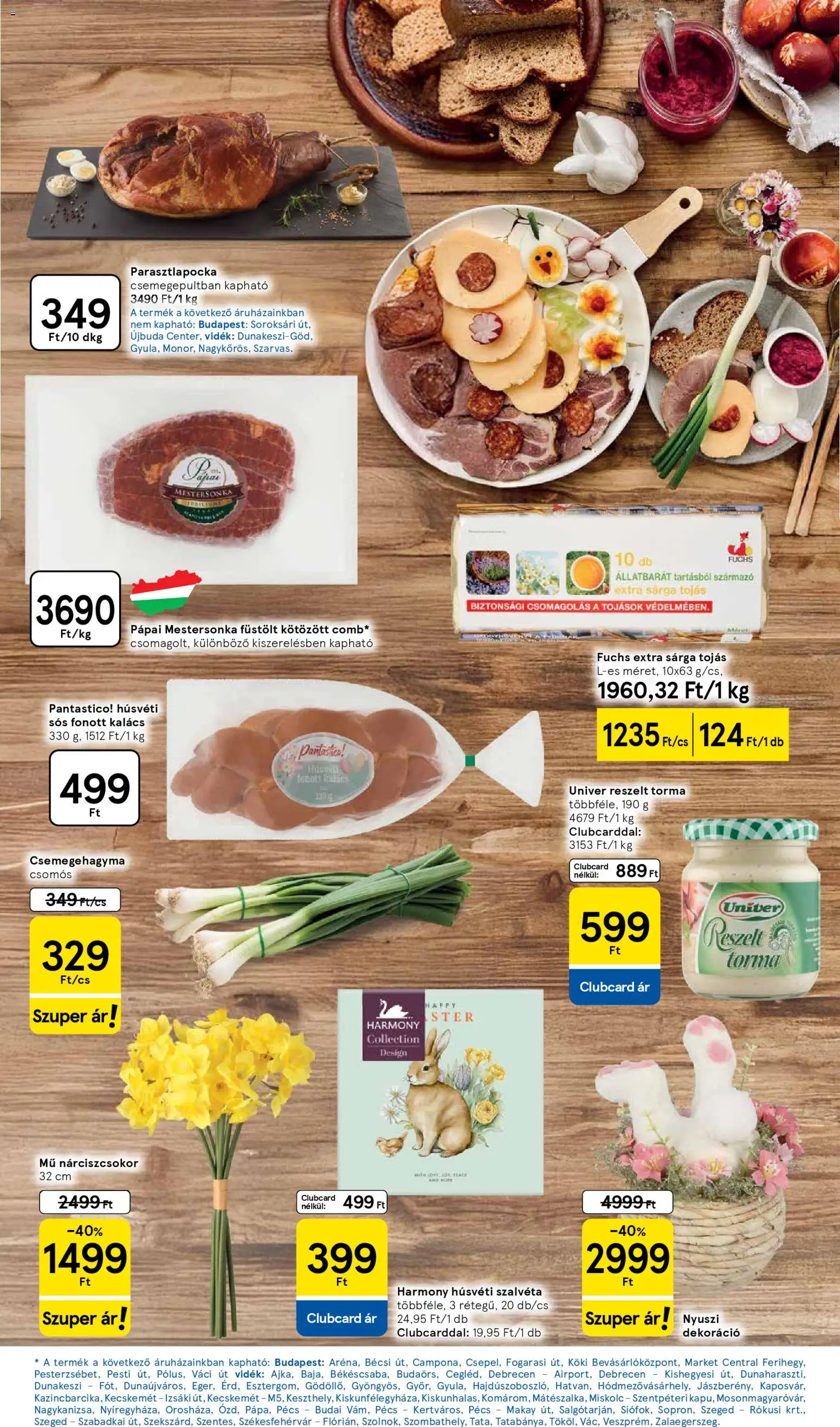 Tesco akciós ujság - amely érvényes a következő dátumtól: 2026.03.31. | Oldal: 8 | Termékek: Kalács, Kulacs, Csemegehagyma, Tojás