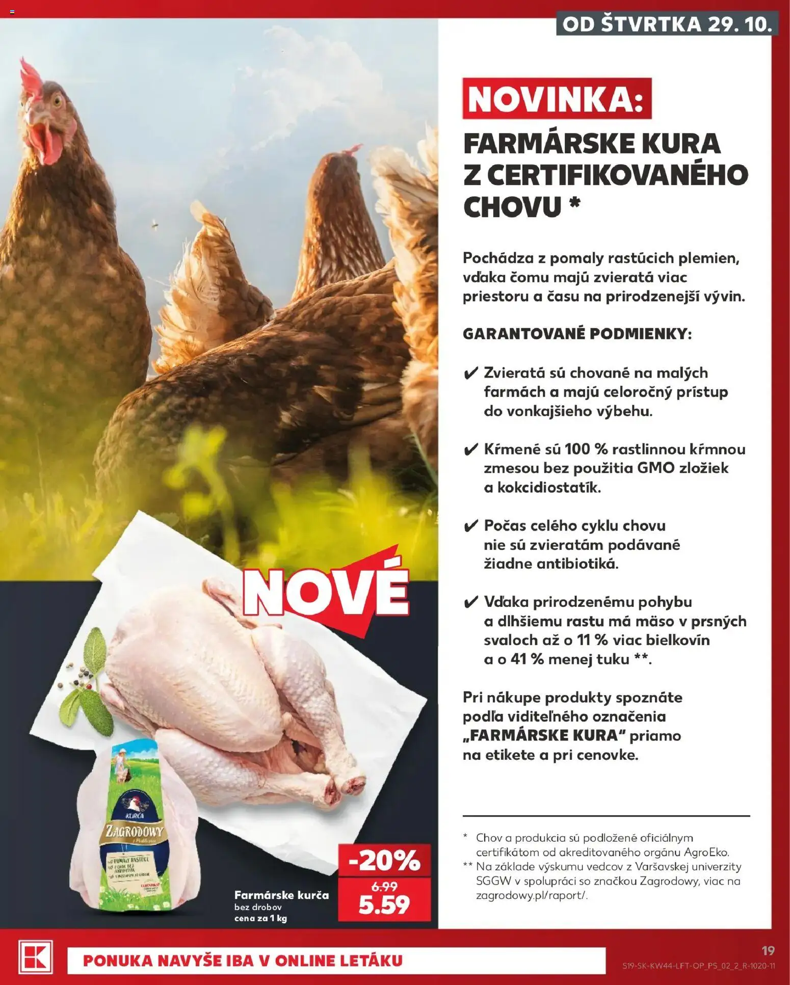 Kaufland SK akciós ujság - amely érvényes a következő dátumtól: 2026.10.29. | Oldal: 19