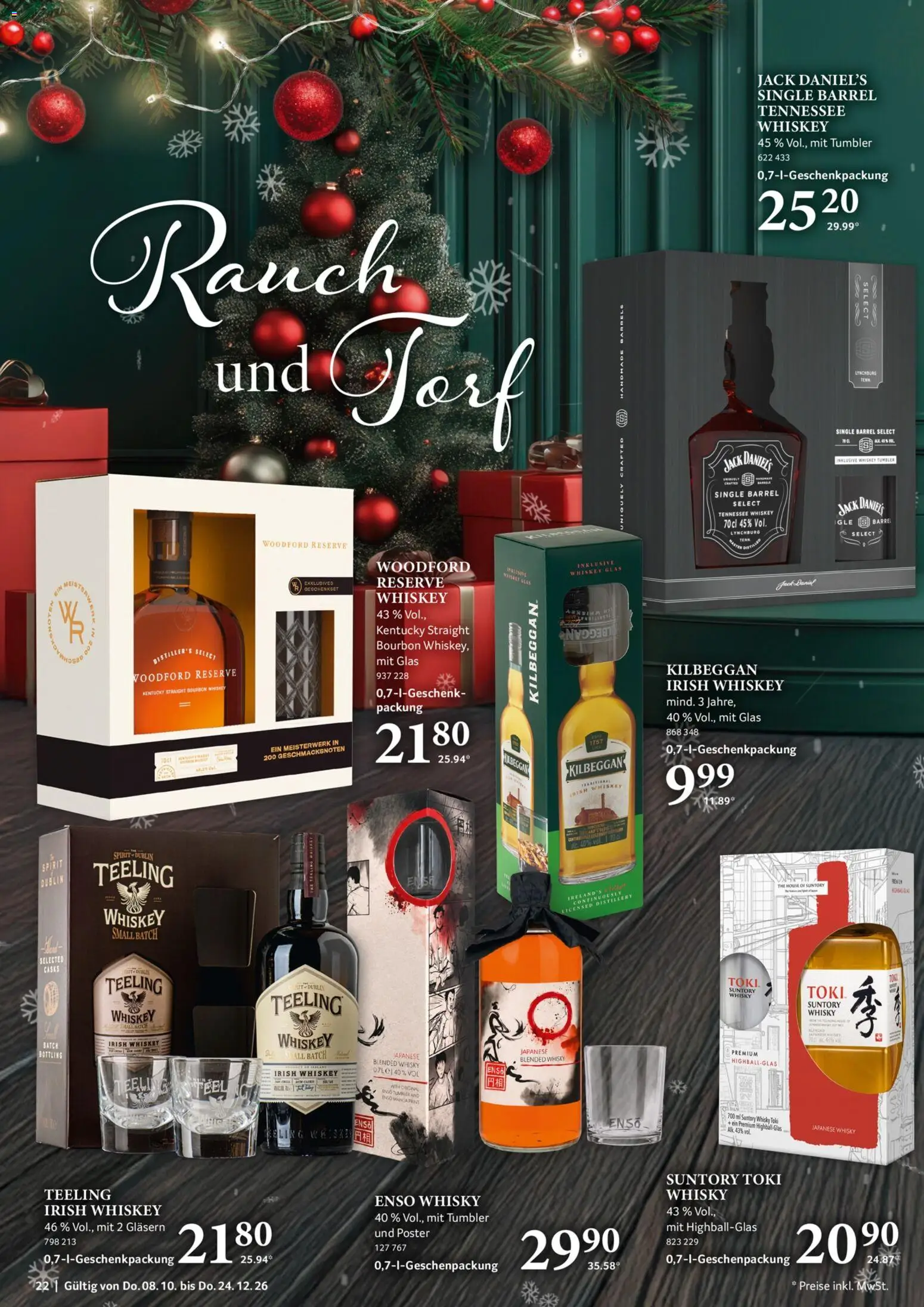 Selgros Feine Geschenke – gültig ab 08.10.2026 | Seite: 22 | Produkte: Whisky, Jack Daniel's, Bourbon, Whiskey