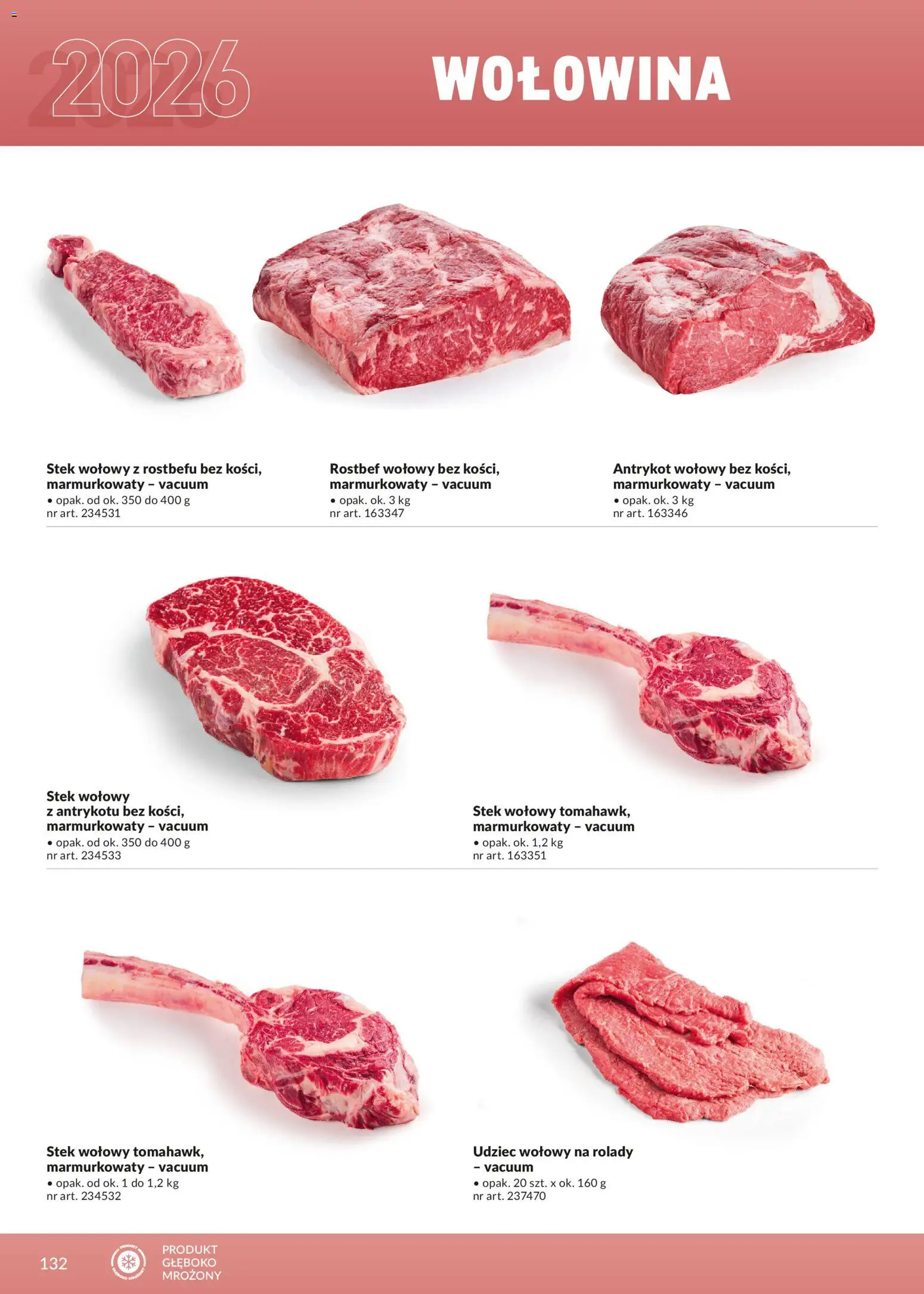 Makro Gazetka - Ultra fresh od 01.03.2026 | Strona: 132 | Produkty: Stek wołowy z rostbefu, Antrykot wołowy, Wołowina