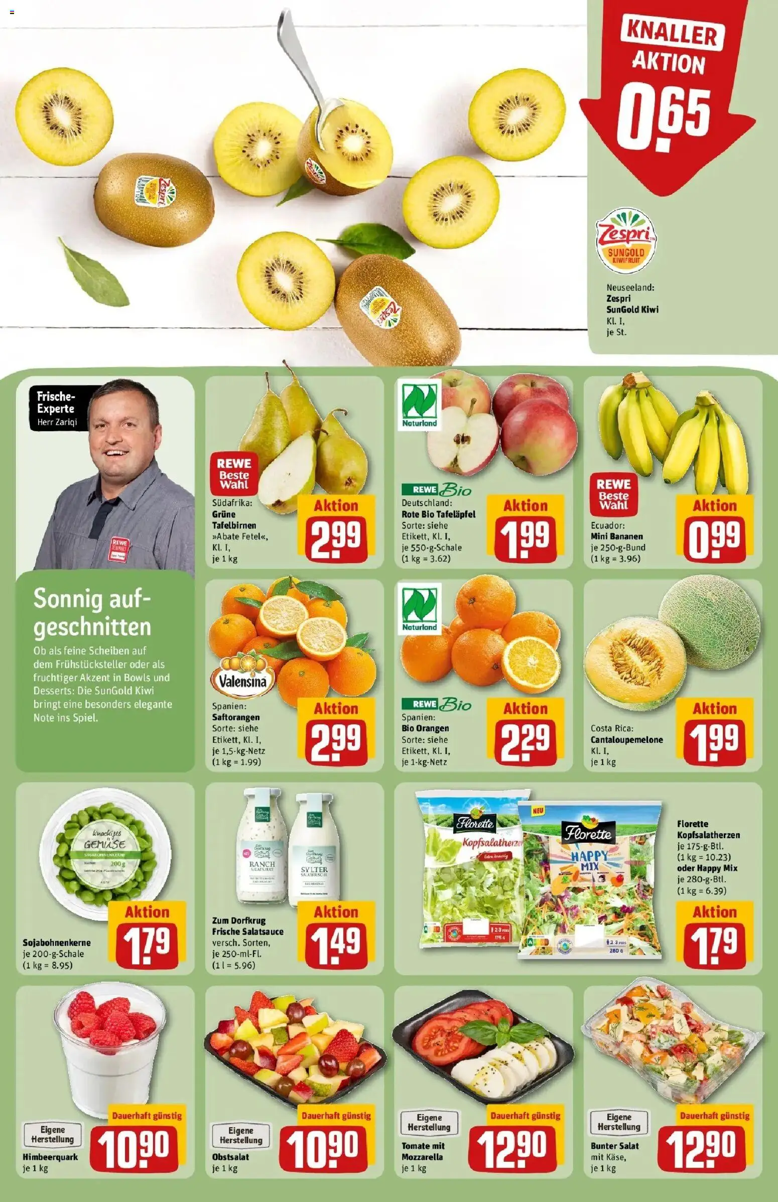 REWE Prospekt ab 04.05.2026 zum Blättern » Angebote | Seite: 10 | Produkte: Käse, Dressing, Bananen, Orangen