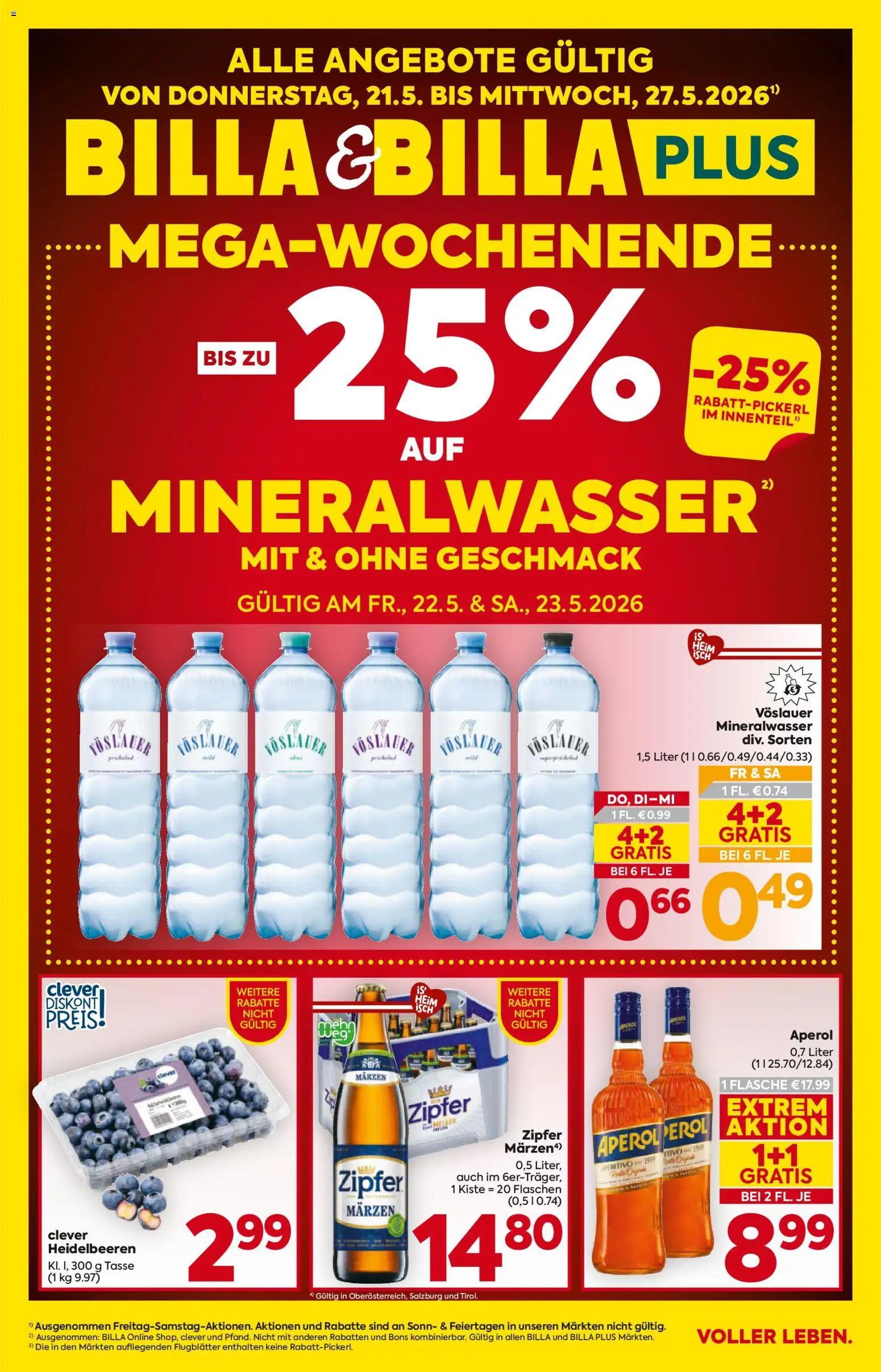Billa Flugblatt - Salzburg gültig ab 21.05.2026 | Seite: 1