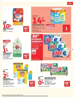 Auchan - Prévisualisation de Auchan Promos XXL, rentrée valide à partir de 21/07/2026 | Page: 27 | Produits: Savon de marseille, Parfum, Lingettes Décolor, Sacs poubelle