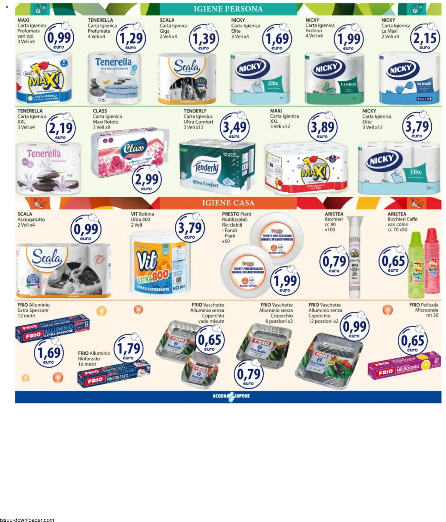 Volantino Acqua e Sapone del 27/07/2026 | Pagina: 14 | Prodotti: Microonde, Sapone, Lavastoviglie, Scala