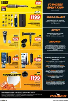 Forhåndsvisning av Power kundeavis gyldig fra 08.06.2026 | Side: 40 | Produkter: Сантехнічне кріплення, Barbermaskin, Суміш дитяча, Speil