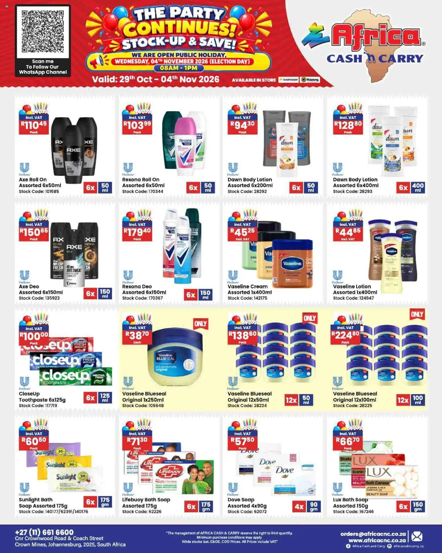 New Africa Cash & Carry catalogue – valid from 29/10/2026 | Page: 115