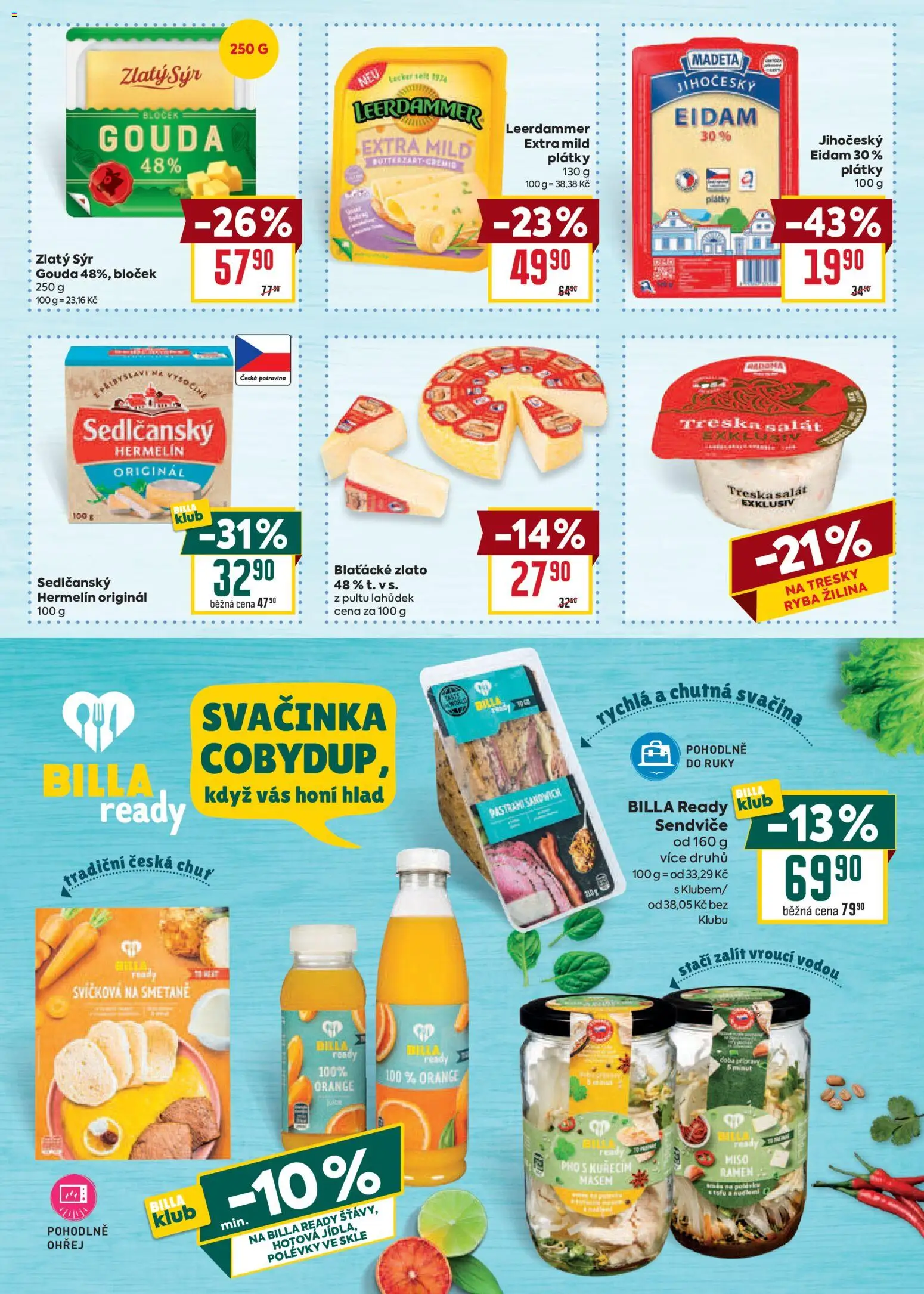 Billa Velký leták od 03.06.2026 | Strana: 16 | Produkty: Sýr, Ryba, Hermelín, Tofu