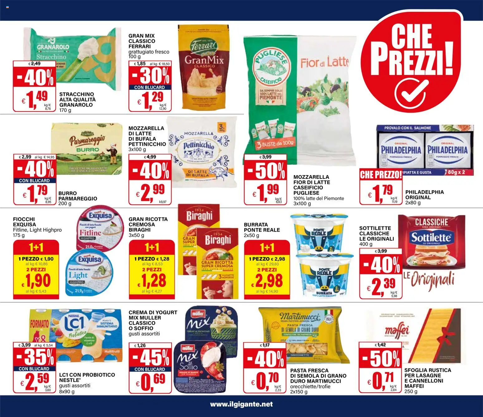 Volantino Il Gigante del 21/09/2026 | Pagina: 7 | Prodotti: Crema, Salmone, Mozzarella, Latte