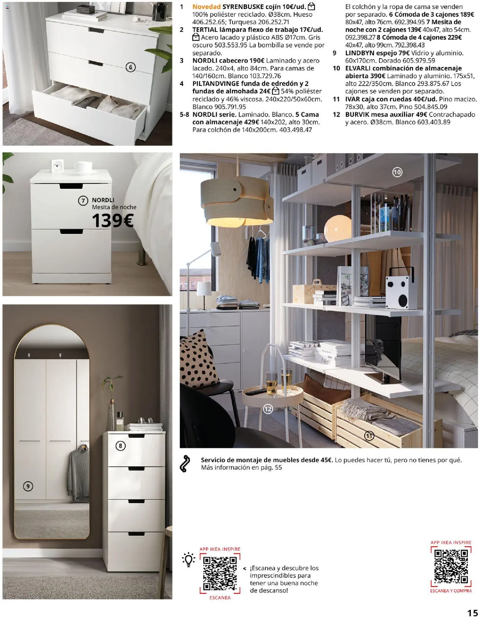 IKEA - Domitorios │ válido desde el 01/09/2026 | Página: 15 | Productos: Edredón, Colchon, Ropa de cama, Espejo