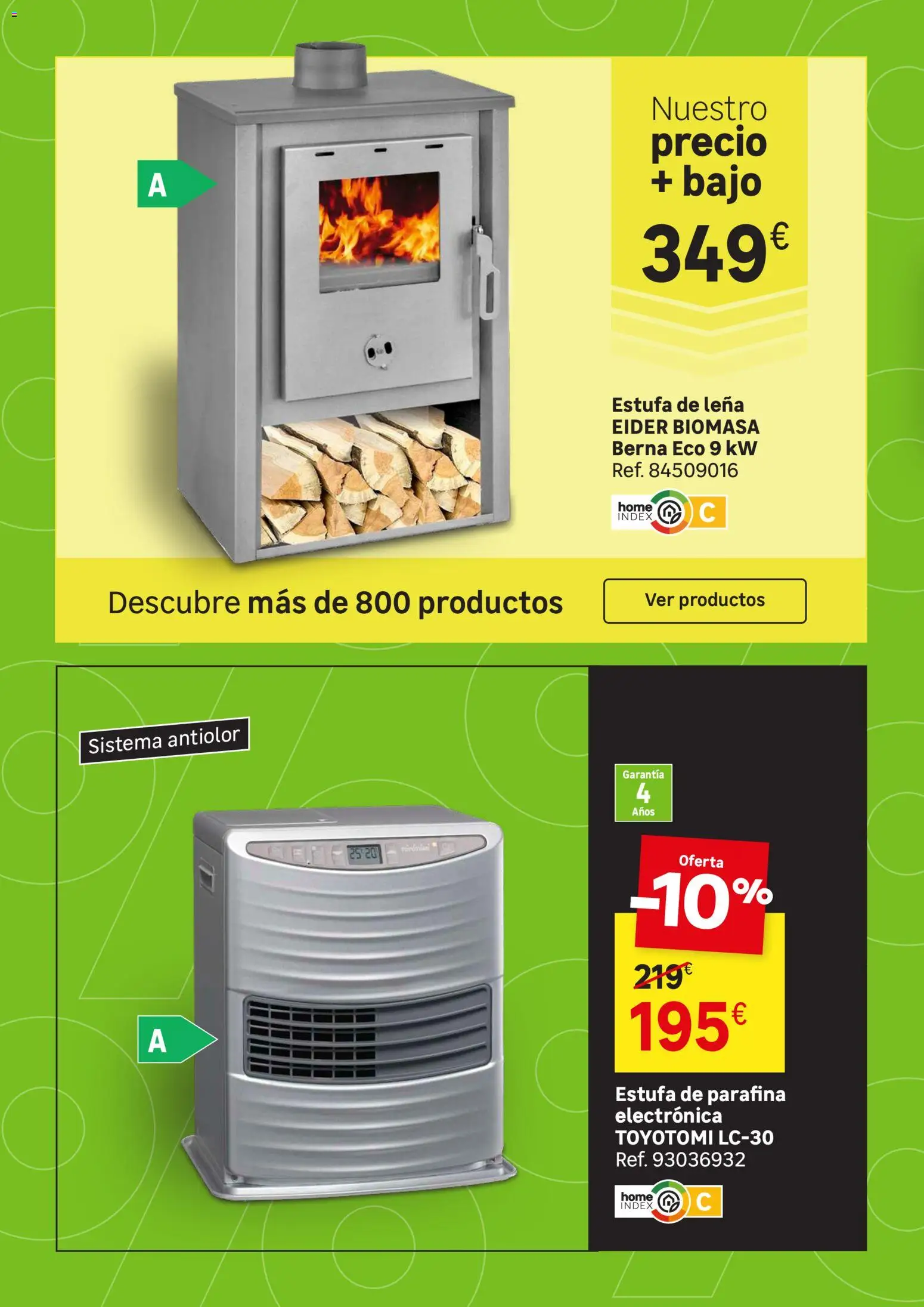 Leroy Merlin Black Friday │ válido desde el 20/10/2026 | Página: 9 | Productos: Estufa de leña, Leña