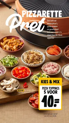 PIZZA TOPPINGS, Kies & Mix te combineren met de gourmet mini's - Voorbeeld van een folder van Jumbo, geldig van 30-09-2026 | Pagina: 20 | Producten: Pizza, Tafel