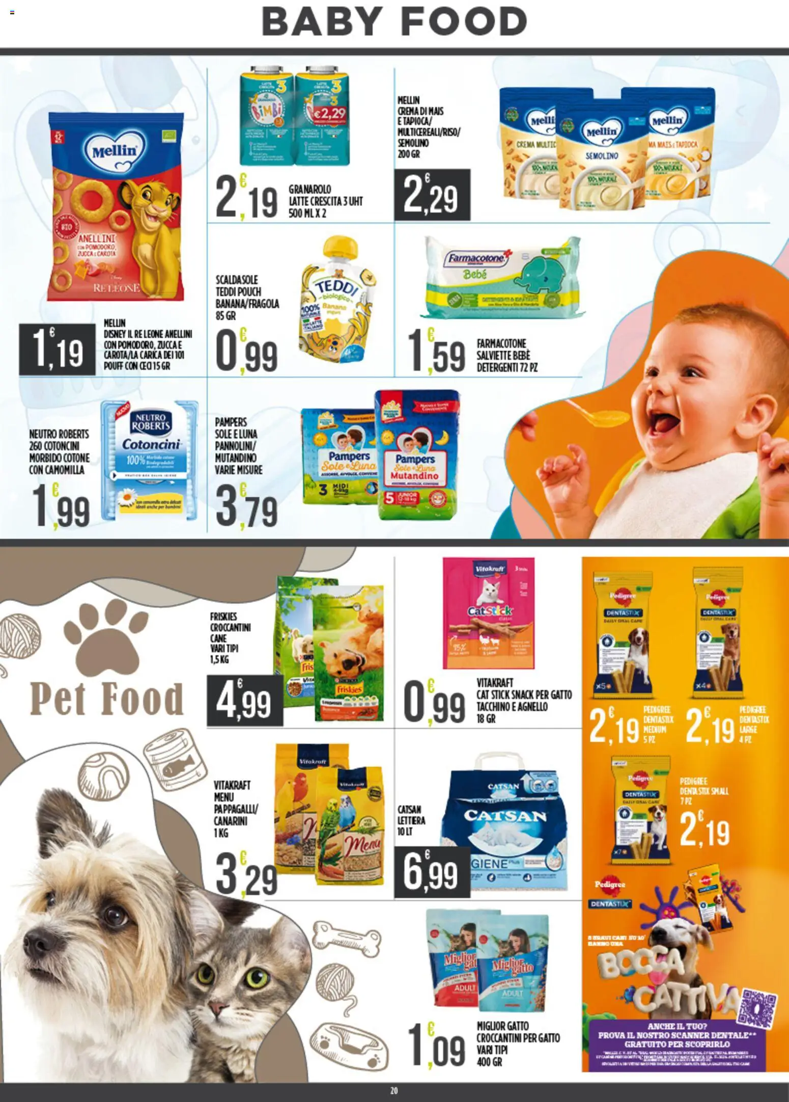 Volantino Euroesse del 20.04.2026 | Pagina: 20 | Prodotti: Tacchino, Pampers, Mais, Agnello