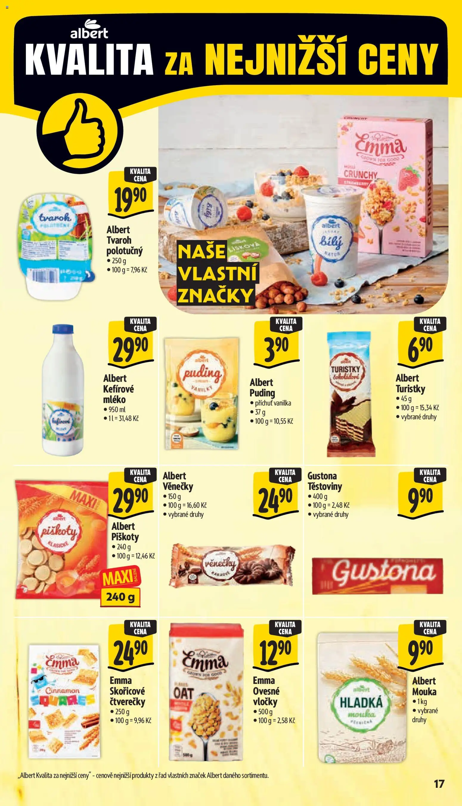 Albert leták - Hypermarket od 15.07.2026 | Strana: 27 | Produkty: Piškoty, Tvaroh, Vanilka, Ovesné vločky