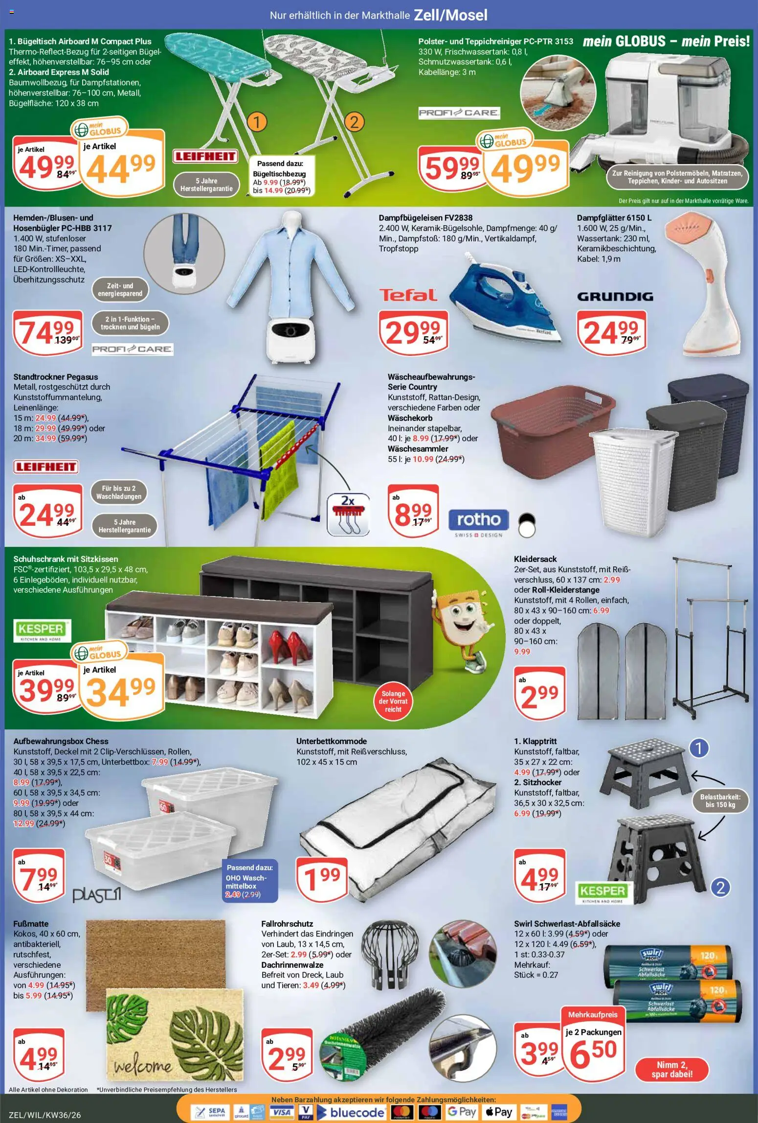 Globus Prospekt Zell – gültig ab 31.08.2026 | Seite: 23 | Produkte: Kabel, Fußmatte