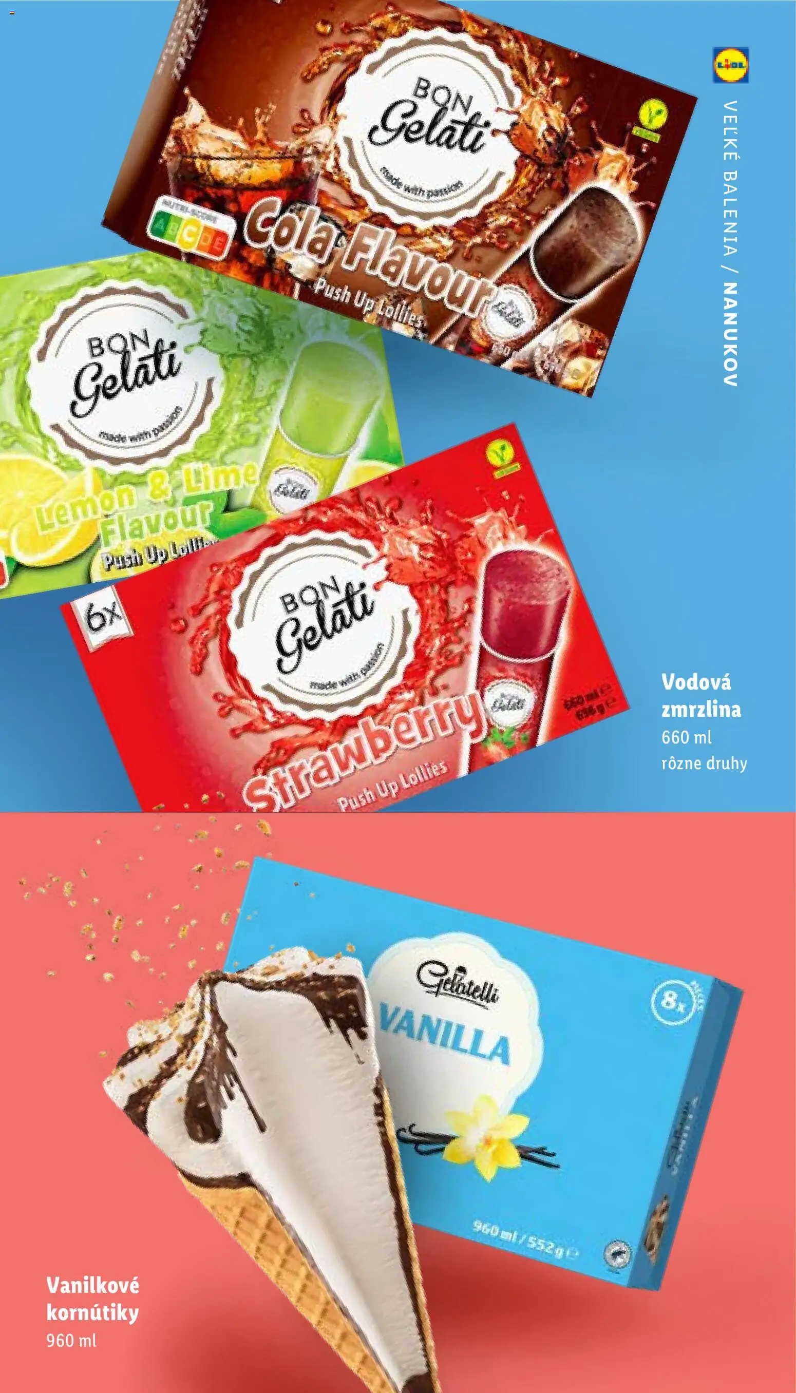 Nové Lidl akcie – leták je platný od 05.05.2026 | Strana: 20 | Produkty: Zmrzlina, Cola