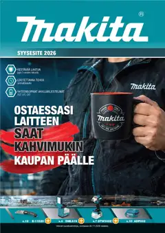 Makita-mainoslehti voimassa 02/10/2026 alkaen