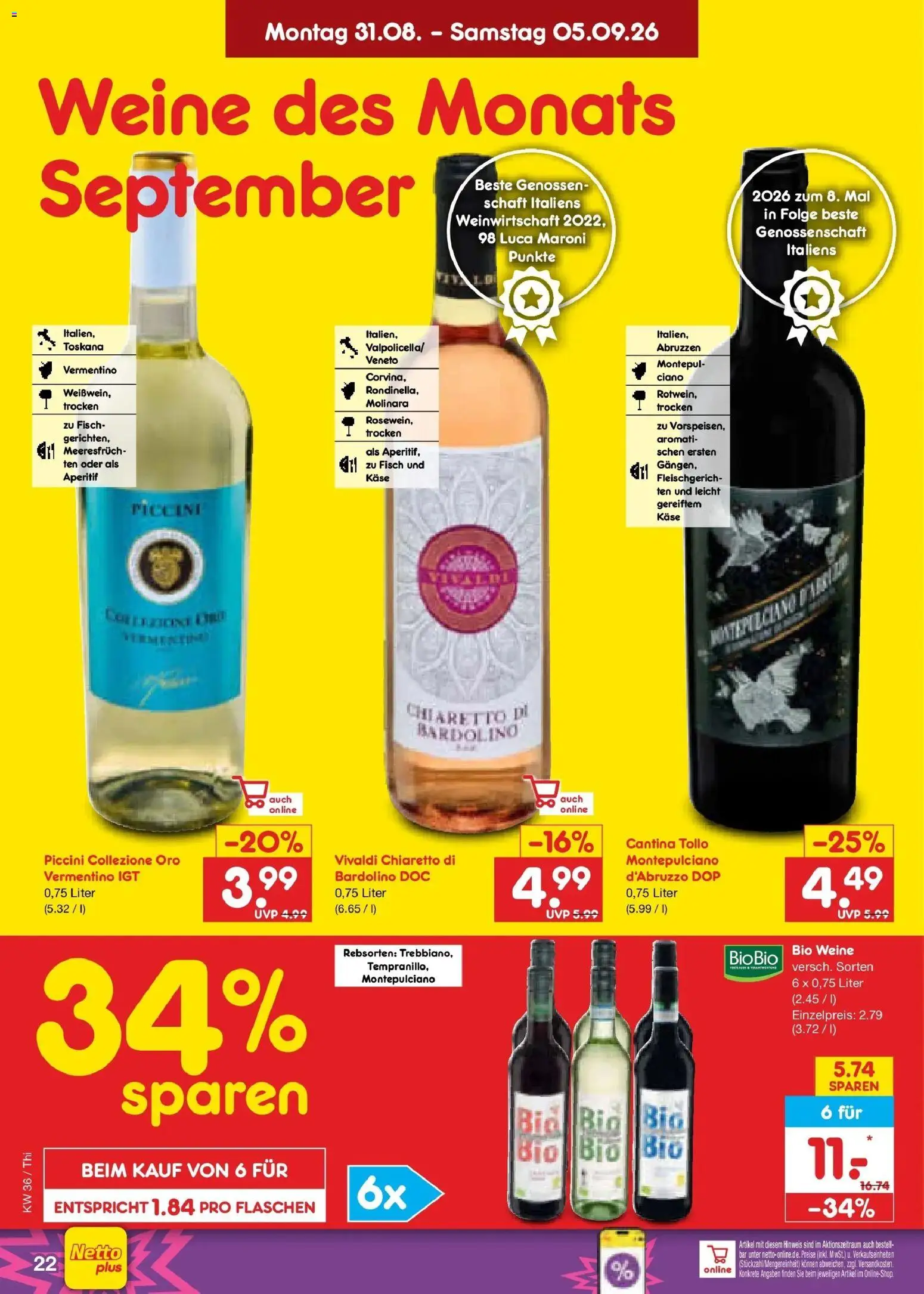 Netto Marken-Discount Prospekt Thiendorf – gültig ab 31.08.2026 | Seite: 30 | Produkte: Käse, Fisch